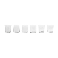 Bitossi Set de verres 'Clear Texture' - 6 Pièces