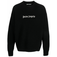 Palm Angels Men's 'Logo Embroidered' Sweater