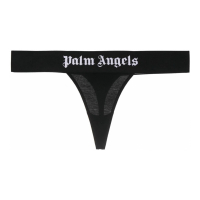 Palm Angels Women's 'Logo-Trim Stretch' Thong