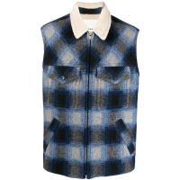 Isabel Marant Men's 'Plaid Check-Pattern' Vest