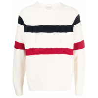 Moncler Genius Men's 'Logo-Patch Striped' Sweater