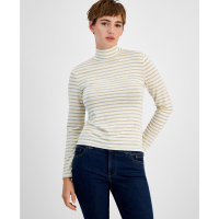 Tommy Jeans Women's 'Striped' Turtleneck Sweater