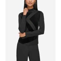 Karl Lagerfeld Paris Women's 'Velvet-K' Long Sleeve top