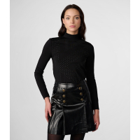 Karl Lagerfeld Women's 'Refined Jersey Studded' Long Sleeve top
