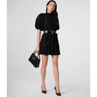 Karl Lagerfeld 'Metallic Puff Sleeve' Mini Kleid für Damen