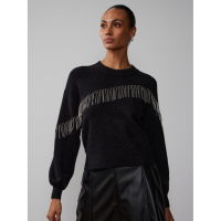 New York & Company Women's 'Rhinestone Fringe' Sweater