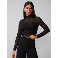 New York & Company Women's 'Lace' Long Sleeve top