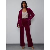 New York & Company Pantalon 'Velvet Mid Rise Side Slit' pour Femmes