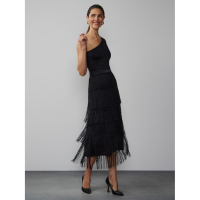 New York & Company Women's 'Tiered Fringe' Midi Skirt
