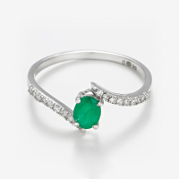Di Joya Women's 'Belle Émeraude' Ring