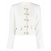 MICHAEL Michael Kors 'Metallic Tweed' Crop Jacke für Damen