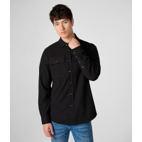 Karl Lagerfeld Chemise 'Ribbed Snap Front' pour Hommes