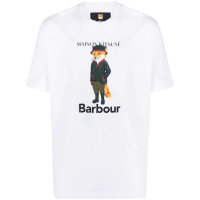 Barbour 'X Maison Kitsuné Logo' T-Shirt für Herren