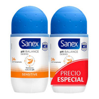 Sanex 'Dermo Sensitive Duo' Roll-On Deodorant - 50 ml, 2 Pieces