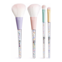 IDC Institute Set de pinceaux de maquillage 'Candy Makeup Brushes' - 4 Pièces