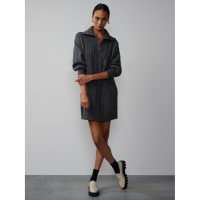 New York & Company Women's 'Long Sleeve Cable Knit' Sweater Dress