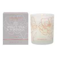 StoneGlow 'White Tea & Wisteria' Scented Candle - 180 g