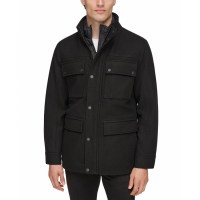 Guess Men's 'Water-Repellent with Zip-Out Quilted Bib' Puffer Jacket