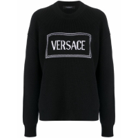 Versace Pull 'Logo-Intarsia' pour Femmes
