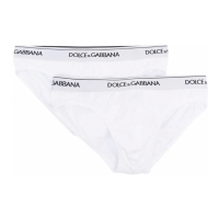 Dolce & Gabbana Slip 'Logo-Waistband' pour Hommes - 2 Pièces