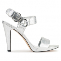 Karl Lagerfeld Women's 'Cieone Croc Embossed' High Heel Sandals
