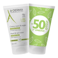 A-Derma Hand & Nail Cream - 50 ml, 2 Pieces