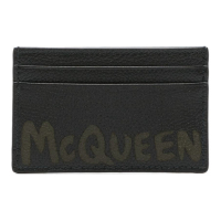Alexander McQueen Men's 'Graffiti' Card Holder