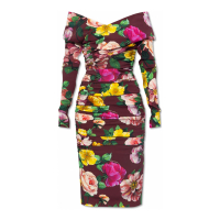 Dolce & Gabbana Women's 'Floral' Off The Shoulder Dress