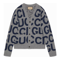 Gucci Cardigan 'Logo Intarsia' pour Hommes