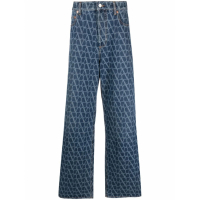 Valentino Men's 'Toile Iconographe-Pattern' Jeans