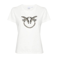 Pinko T-shirt 'Love Birds Embellished' pour Femmes