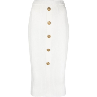 Balmain Women's '5-Button' Midi Skirt