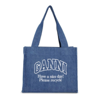 Ganni Sac à bandoulière 'Logo-Embroidered' pour Femmes