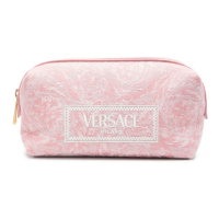 Versace Women's 'Embroidered-Logo' Toiletry Bag