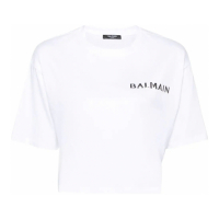 Balmain 'Logo-Appliqué' Crop T-shirt für Damen
