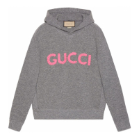 Gucci Sweatshirt à capuche  'Logo-Embroidered' pour Hommes