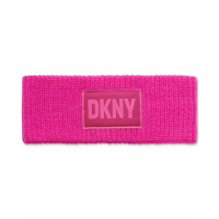 DKNY Serre tête 'Cardigan Stitch Logo-Patch' pour Femmes