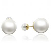 Liv Oliver 'Double Sided Pearl' Ohrringe für Damen