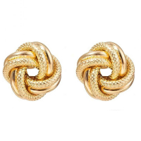 Liv Oliver Women's 'Textured Knot Stud' Earrings