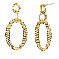 Liv Oliver Women's 'Textured Drop' Earrings