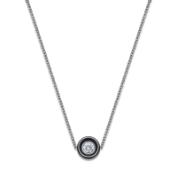 Liv Oliver Women's 'Deco Inspired Solitaire' Necklace