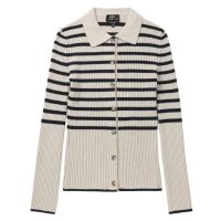 A.P.C. Women's 'Striped Ribbed' Cardigan