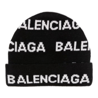 Balenciaga Bonnet 'Logo-Intarsia' pour Femmes