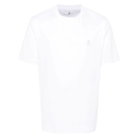 Brunello Cucinelli Men's 'Logo-Embroidered' T-Shirt