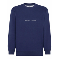 Brunello Cucinelli Sweatshirt 'Logo-Embroidered' pour Hommes