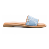 MICHAEL Michael Kors Women's 'Logo-Plaque Patterned' Flat Sandals
