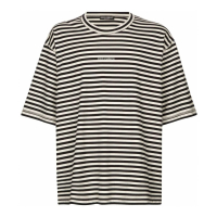 Dolce & Gabbana T-shirt 'Logo-Embroidered Striped' pour Hommes