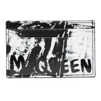 Alexander McQueen Men's 'Graffiti' Card Holder