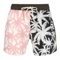 Palm Angels Men's 'Palms Patchwork' Swimming Shorts