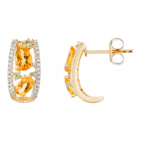 Di Joya Women's 'Olivines' Earrings